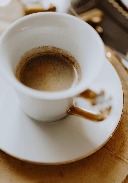 Espresso in a coffee cup